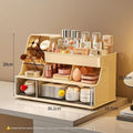 Desktop Storage Box - Makeup Organizer with Drawers & Compartments